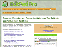 Tablet Screenshot of editpadpro.com